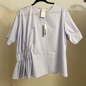 Meg NYC Boutique - sky / baby blue top, sz Medium new with tags